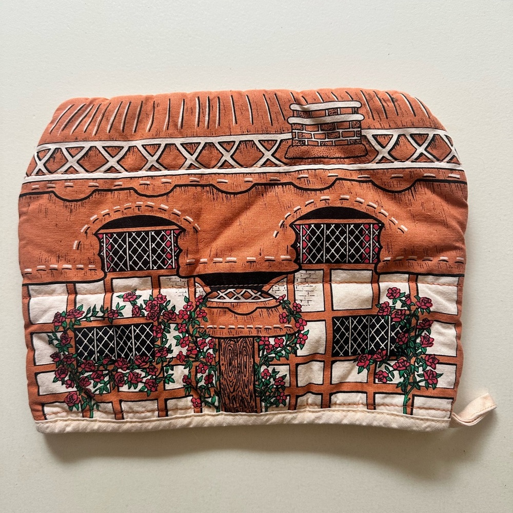 Vintage Brown and Cream Tea Cozy
